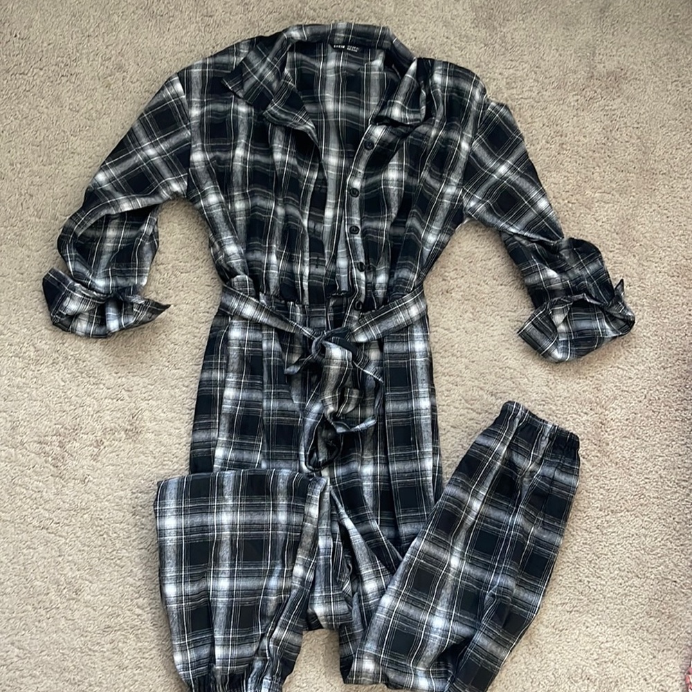 Flannel jumpsuit